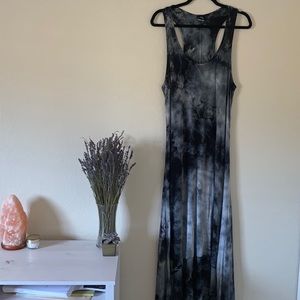 Tie dye maxi dress